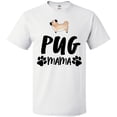 thumbnail image 3 of Inktastic Pug Mama with Paw Prints T-Shirt, 3 of 5