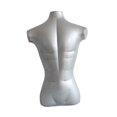 thumbnail image 4 of TISHITA Upper Body Mannequin PVC Multifunctional Clothing Display Propsinflatable Shirt Form Display Model for Scarves Swimwear Sales Men Half Body, 4 of 8