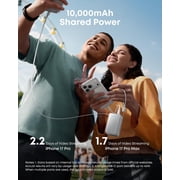 Anker Nano Power Bank, 10,000mAh Portable Charger with 2.3 ft InstaCord Retractable Cable, 45W Max Compact Battery Pack, Smart Display