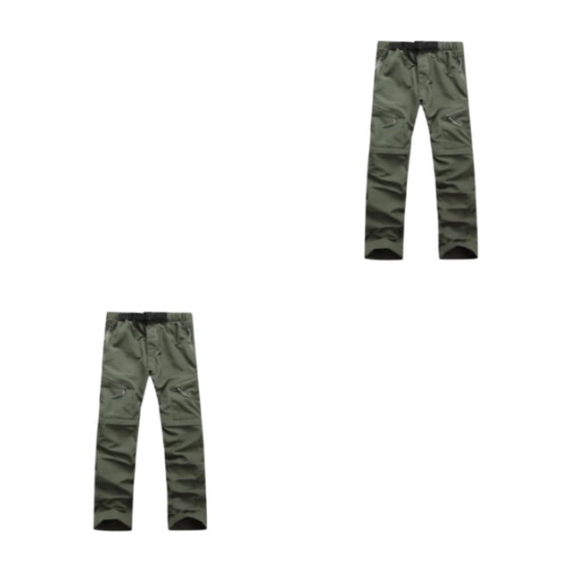 Pantalones de verano 2 en 1 Minnieouse para hombre desmontables Caqui