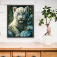 thumbnail image 3 of Kit Punto Cruz Tigre Floreciente Bordado Algodón Ecológico 11CT 50x60cm, 3 of 9
