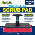 thumbnail image 3 of STAR BRITE All-Purpose Medium (Red) Scrubber Pad - Ergonomic Handle, 3 of 5