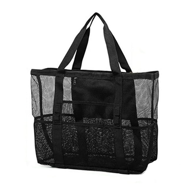 Beach Bag Mesh Quick Dry Portable Reusable Multipurpose Handbag for Holiday Shipping Travel