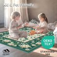 thumbnail image 4 of ODIKA 6'x9' Machine Washable Non-Slip Area Rug, Elegant with Intricate Floral and Geometric High Traffic Rug, Green, 58056, 4 of 5