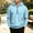 Blue, variant on Boys' Hoodie Sweatshirt Quarter Zip Up Lightweight Sweat Shirt with Kangaroo Pockets Warm Hoodie For Boys