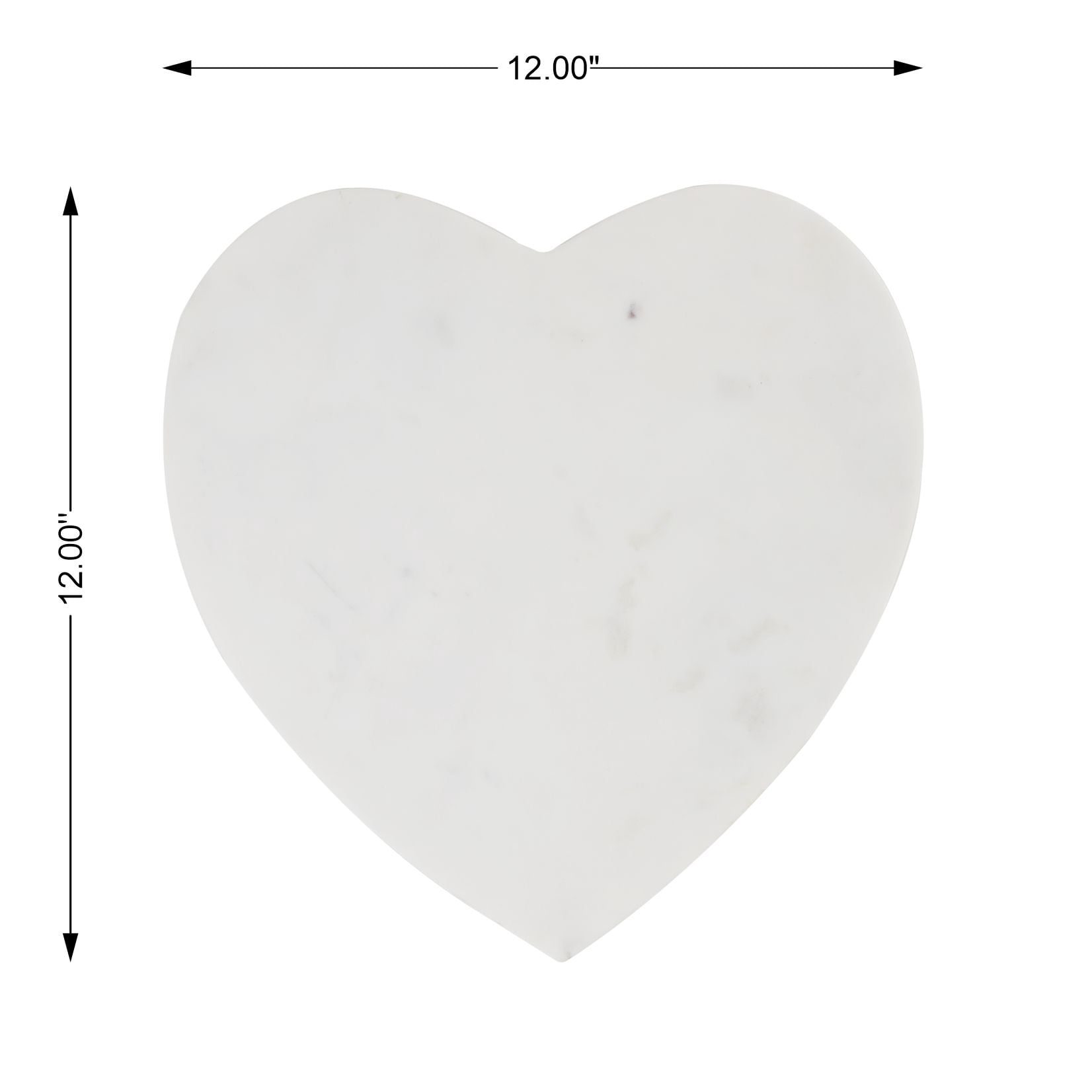 Way to Celebrate Heart-shaped Marble Serving Board
