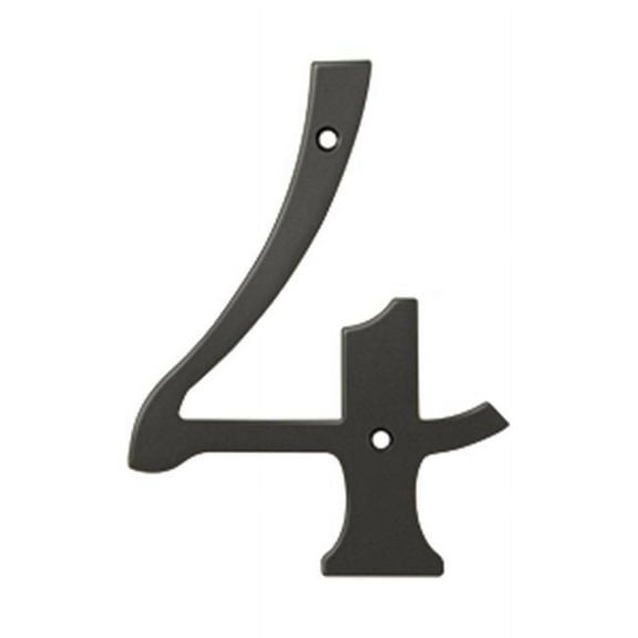 Deltana 6 in. House Numbers- Oil Rubbed Bronze - Solid Brass