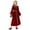1#Red, variant on Tiijoy Big Girls Dress Flare Sleeve Velvet Performance Dress, Sizes 9-10