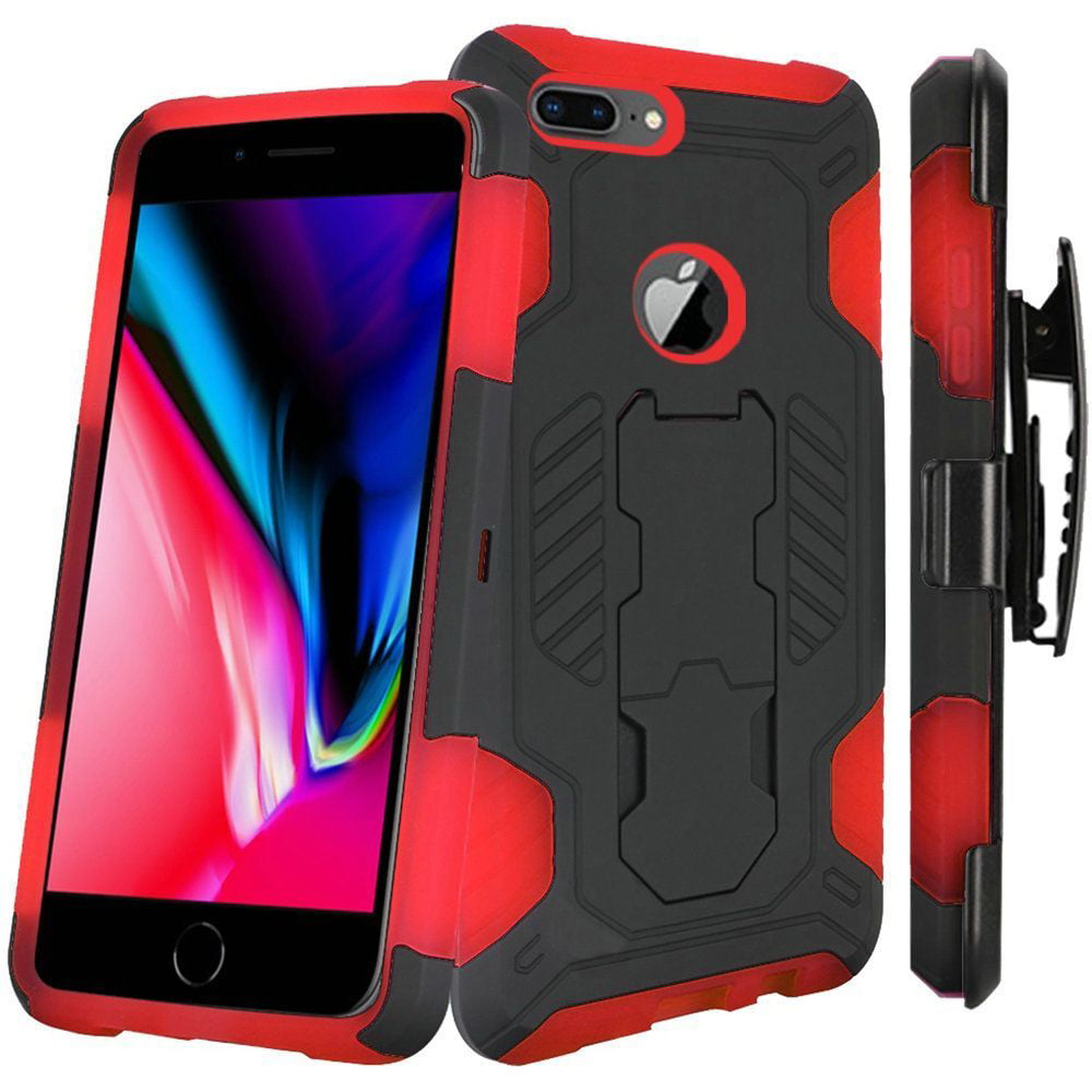 Apple iPhone 8 Plus Case, by Insten Dual Layer [Shock Absorbing] Hybrid
