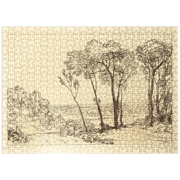 MyPuzzle - The Bridge In Middle Distance - Premium 500 Piece Jigsaw Puzzle for Adults