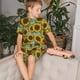 thumbnail image 4 of Balery Sunflowers Conjunto de Pijama Infantil de Manga Corta con Estampado – Ropa de Dormir de Algodón Suave-3X-Large, 4 of 6