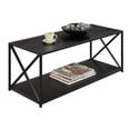 thumbnail image 2 of Convenience Concepts Tucson Coffee Table in Black Wood Finish and Metal Frame, 2 of 3