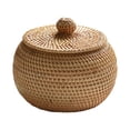 thumbnail image 2 of mmirethe Rattan Storage Basket Modern Replacement Braided Odorless Bedroom Living Room Sundries Remote Control Bucket Organizer Type 1, 2 of 6