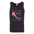 thumbnail image 2 of Wild Bobby In October We Wear Pink Diamond Heel Breast Cancer Awareness Men Tank Top, Black, Small, 2 of 6