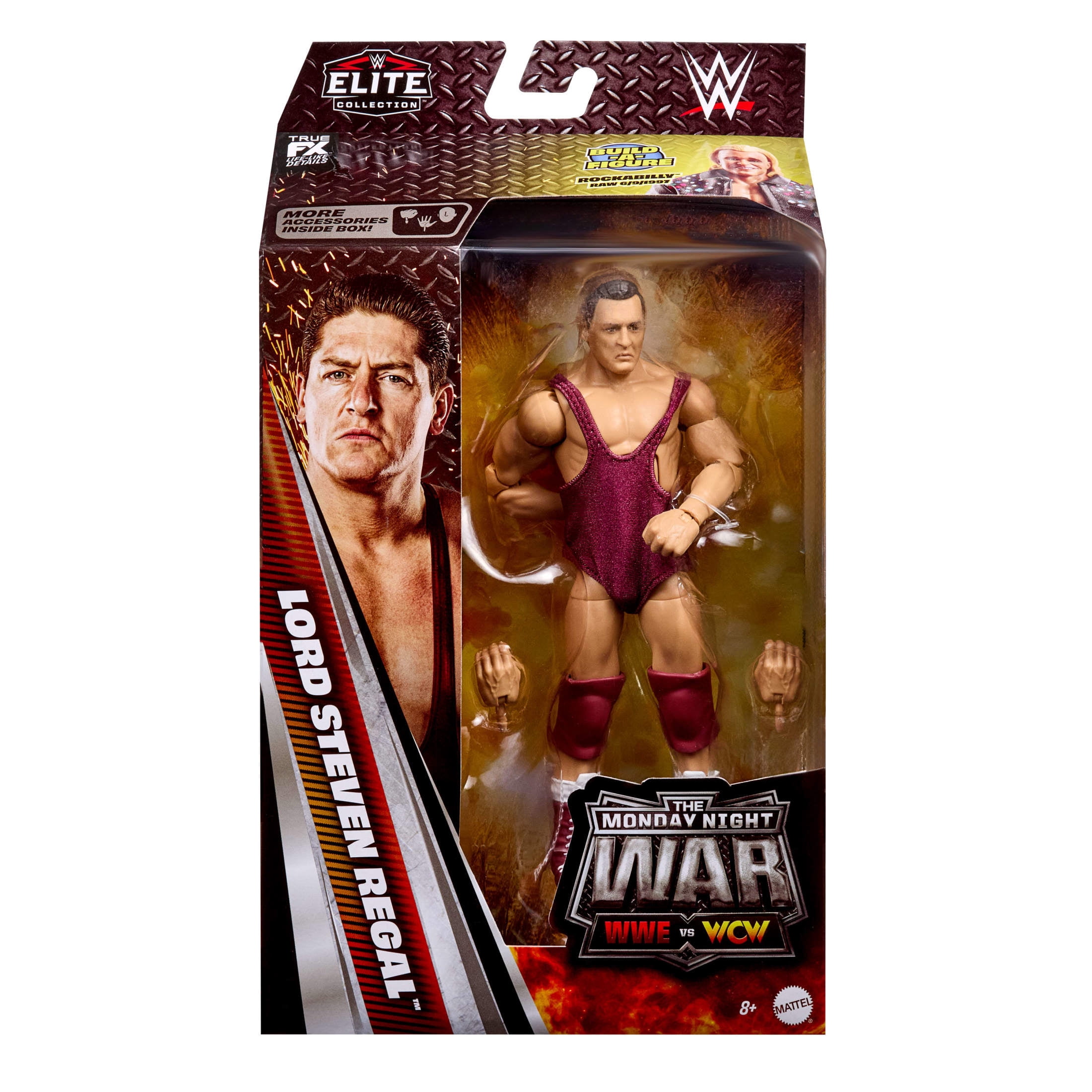 WWE Monday Night War Elite Collection Lord Steven Regal Action Figure & Accessories 6-inch Set