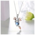 thumbnail image 3 of Collar con Dije de Axolotl AxolotlNeck04 1Pza Ajolote/Corazón Plata/Azul Metal Cadena y Dije., 3 of 5