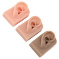 thumbnail image 4 of Modelo De Oreja De Silicona Humana, 3 Uds., Oreja Derecha Y Flexible, 3 Colores, Modelo De Oreja Humana Reutilizable Fácil De Usar, 4 of 7