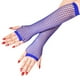 thumbnail image 2 of Sonducket 1 par de guantes de red de malla para fiesta, mitones sin dedos, mitones largos decorativos de nailon, pierna elástica Unisex, decoración de Disfraces de disfraces Azul oscuro Sonducket AP012203-04, 2 of 6