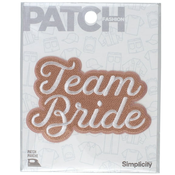 Simplicity Team Bride Iron-On Appliqué, 1 Piece