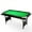 Green tablecloth, variant on 6FT Foldable Full Size Pool Table with Complete Billiard Accessories, Space-Saving Folding Billiard Game Table for Home, Game Room, Basement & Garage, Blue