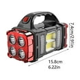 thumbnail image 4 of BotaniNest High Power Solar Rechargeable Function Portable Hand With USB Charging Light Modes For Outdoor Camping Emergency And Night Exploration, 4 of 6