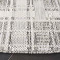 thumbnail image 5 of SAFAVIEH Beach House Eliot Geometric Indoor/Outdoor Area Rug, Gray/Ivory, 6'7" x 6'7" Round, 5 of 9