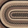 thumbnail image 3 of VHC Brands Sawyer Mill Jute Oval Rug & Non Skid Pad, White, Asphalt, & Gray, 3 of 8