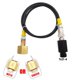 thumbnail image 1 of Adaptador Directo de Cilindro de Tanque de CO2 CGA320 A TR21-4 con Manguera de Alta Presión de 60 Pulgadas, Conector Directo para Máquina de Soda, 1 of 1