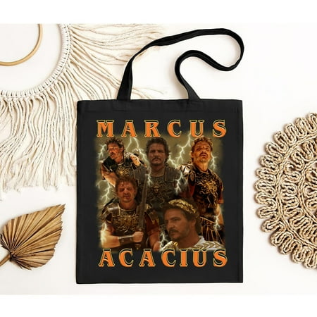 vintage Pedro Pascal as Marcus Acacius Gladiator II Retro Vintage Tote Bag-TH23566