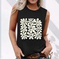 thumbnail image 2 of Summer Tank Top for Women Floral Graphic Swing Flowy Camisold Sleeveless Shirts Loose Fit Going Out Cute Tops, 2 of 6