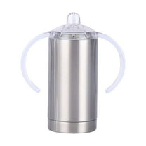 Stainless Steel Insulated Sippy Cup - Double-Wall Design, Screw-On Lids, Transition from Sippy to Straw Cup, for Toddlers/Kids, Leak-Proof & Durable