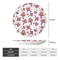 thumbnail image 2 of Bingfone Purple Mushroom Print Bone China Dinner Decorative Plates,Handmade Ceramic Dinner Plate with Stand for Home Club-8in, 2 of 6