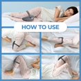 thumbnail image 4 of Apple Memory Foam Knee Pillow - Memory Foam - Side Sleeping Pillow - Sciatica Relief, Lower Back Pain Relief, Knee Pain Relief - 1 Count, 4 of 14