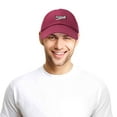 thumbnail image 5 of DALIX Aviator Airplane Ball Cap Embroidered Hat in Maroon, 5 of 6