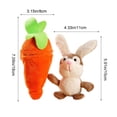 thumbnail image 2 of Tyidzon Bunny Stuffed Animal, Carrot Bunny Plush Doll Cute Soft Rabbit Toys Hanging Ornament for Kids and Adults Easter Bunny Gifts, 2 of 6