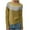 Yellow, variant on GEWSEY Womens Christmas Sweater Vintage Fair Isle Print Sweater Long Sleeve Oversized Fair Isle Crewneck Knit Sweaters (Coffee, L)
