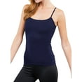thumbnail image 3 of Active Basic Women & Juniors Solid Plain Adjustable Spaghetti Strap Layering Cropped Camisole Tank Top, 3 of 4