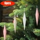 thumbnail image 4 of Herunwer Christmas Decorations 6 Piece 18cm Flocked Christmas Balls Christmas Decoration Set Christmas Tree Decorations Can Also Be Used For Other Party, 4 of 8