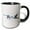 Black/White, variant on 3drose, Trumpeter Swans in Flight on White Background, Marion Co., Illinois, 11oz Two-tone Green Mug