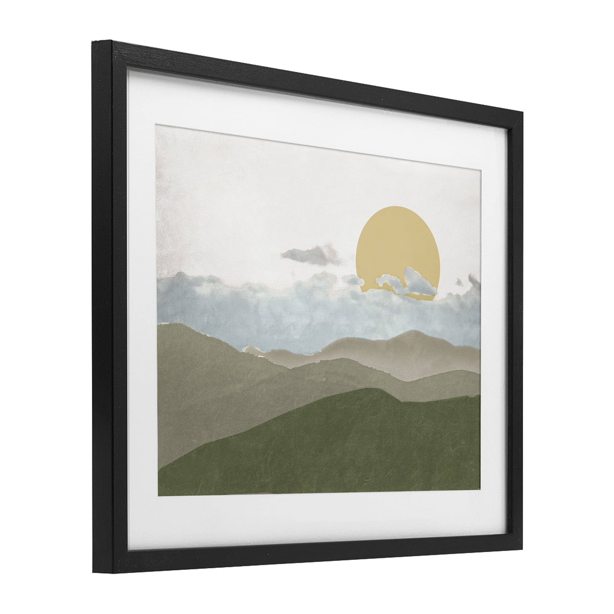 Stupell Industries Earthen Dreams Sunrise Black Framed Print Under Glass, design by Elizabeth Medley