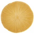 thumbnail image 1 of homeroots Décoration Intérieure 386289 Coussin Rond Tufté Moutarde, 1 of 1