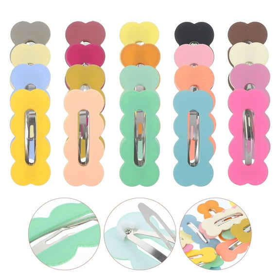 ibasenice 30pcs Decorative Hair Clips Assorted Color Easy to Use for Women Daily Life