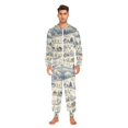 thumbnail image 3 of FORMRS Onesies Pajama for Adults Unisex Hoodie Winter Jumpsuit One Piece Sleepwear, Sizes S-2XL, Snowy Mountains, 3 of 7