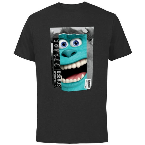 Disney and Pixar’s Monsters, Inc. Sulley Top Scarer - Short Sleeve Cotton T-Shirt for Adults - Customized-Black