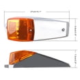 thumbnail image 3 of cciyu 1x 17 Diodes Truck Cab Marker Light Top Roof Running Cab Lights Amber Len Top Roof Lights Assembly Compatible with Kenworth/Peterbilt/Freightliner/Mack/International Paccar Semi Truck Trailer, 3 of 4
