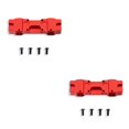 thumbnail image 3 of Vogacara 1/10 RC parachoques montaje aleación de aluminio delantero trasero actualización repuestos simulación modelo reemplazar piezas reemplazo para Rojo 2piezas Vogacara CBP188167, 3 of 5