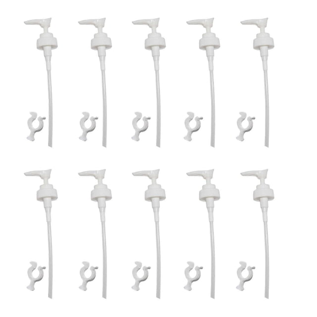 Plastic Pump Dispenser Set for Container Openings Anti Siphons Chamber Lockables Head for Lotions Sanitizer Storage Multicolor