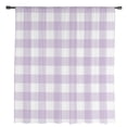 thumbnail image 2 of Plaid Purple Rural Style,Semi Sheer Curtains Drapes for Living Room,Bedroom,French Doors Window 108 Inches Long,Rural Abstract Geometric Lattice Rod Pocket Chiffon Curtain Drapery Voile Drape Panel, 2 of 6