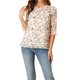 thumbnail image 1 of CAMISAS DE MUJER INSPIRADORAS CHIC CON MANGAS 3/4 Y HEMBRAS RIZADAS DE CHIFFON FLORAL L BLANCAS, 1 of 6