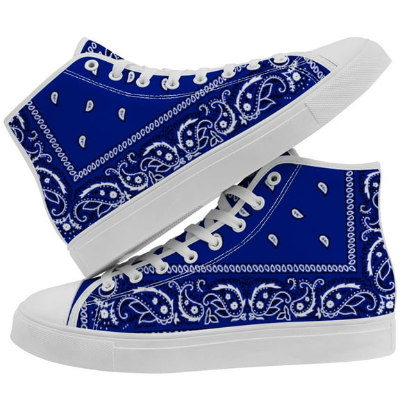 Aidianart Womens Paisley High Top Shoes High Top Canvas Sneakers Size 11